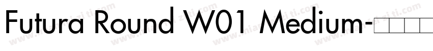 Futura Round W01 Medium字体转换